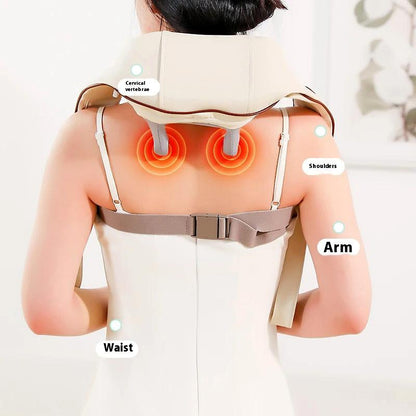 Ultimate Neck & Shoulder Tension Reliever – Wireless 6-Head Trapezius Massager