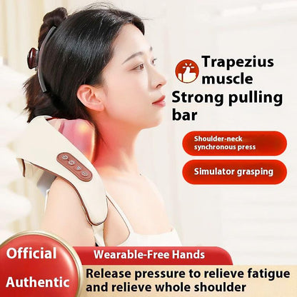 Ultimate Neck & Shoulder Tension Reliever – Wireless 6-Head Trapezius Massager