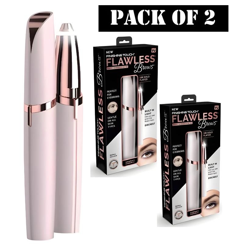 Pack Of 2 Electric Eyebrow Trimmers Mini Eye Brow Shavers Portable Epilators