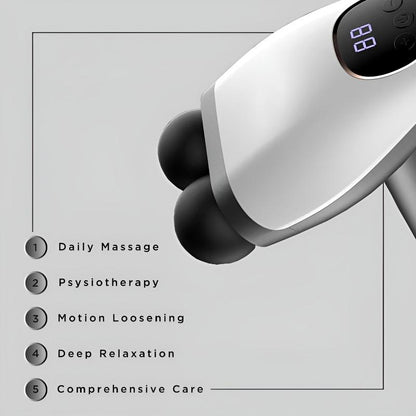 BLD-922 Compact And Quiet Double-Head Portable Massager With 10 Speed Levels