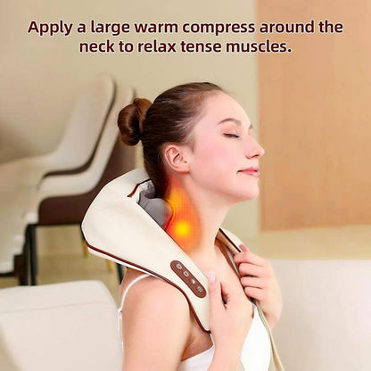 Ultimate Neck & Shoulder Tension Reliever – Wireless 6-Head Trapezius Massager