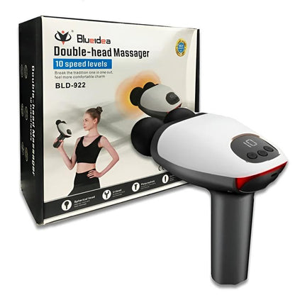 BLD-922 Compact And Quiet Double-Head Portable Massager With 10 Speed Levels