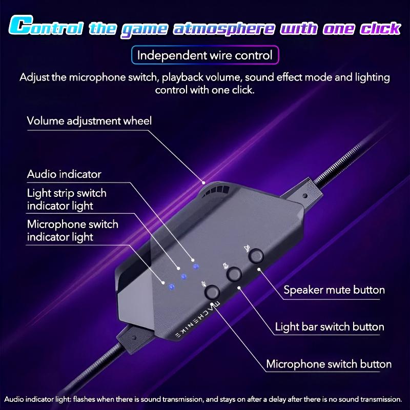 GH601 Machenike 7.1 Surround Sound RGB Gaming