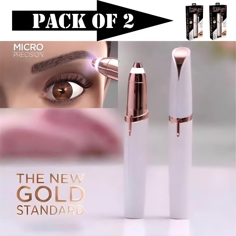 Pack Of 2 Electric Eyebrow Trimmers Mini Eye Brow Shavers Portable Epilators