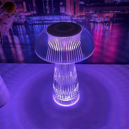 Mushroom Shape USB Rechargeable RGB Lighting Lamp