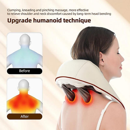 Ultimate Neck & Shoulder Tension Reliever – Wireless 6-Head Trapezius Massager