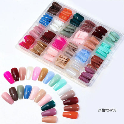 288 PCs colorful nails box (Random Color)