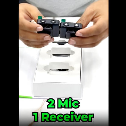 BLUK’S BX-10 Dual Wireless Microphone with ANC, 9ms Low Latency and Dual-Mic Transmitters for Smartphones & Cameras