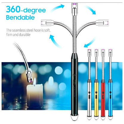 360° Flexible Neck USB Pulse Arc Lighter –