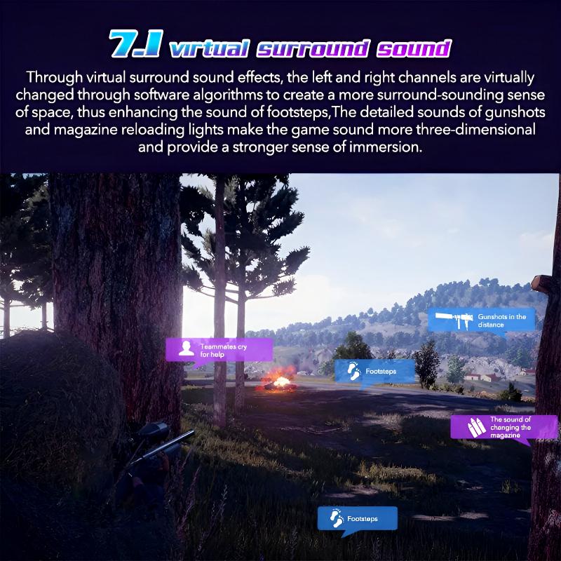 GH601 Machenike 7.1 Surround Sound RGB Gaming